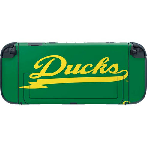 University of Oregon Ducks Logo and Wings Nintendo Switch 2 (2025) with Joy-Con Skin